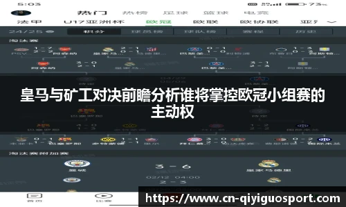 皇马与矿工对决前瞻分析谁将掌控欧冠小组赛的主动权